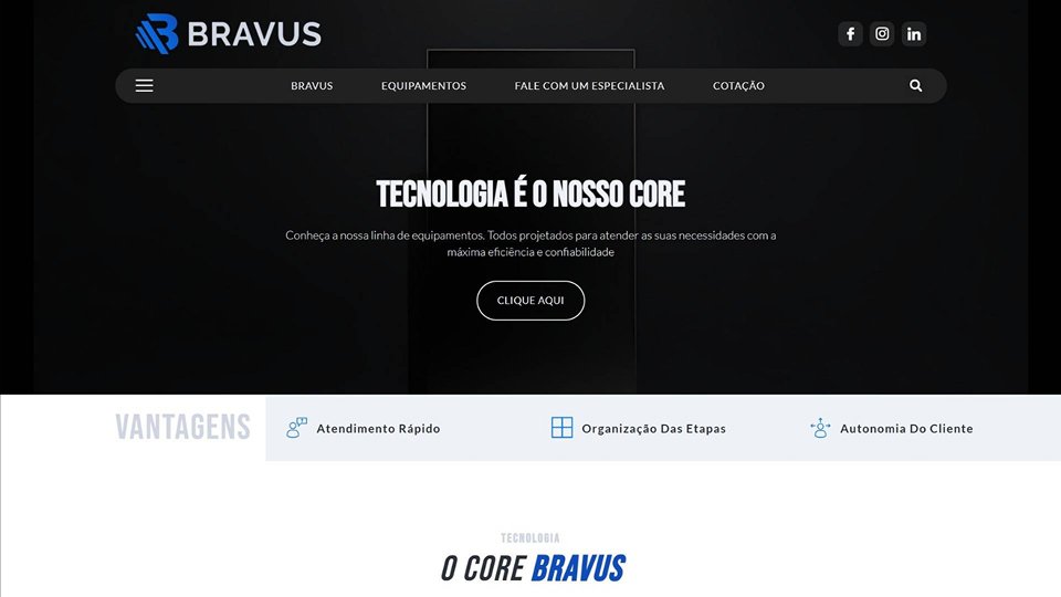 Bravus — capa do case