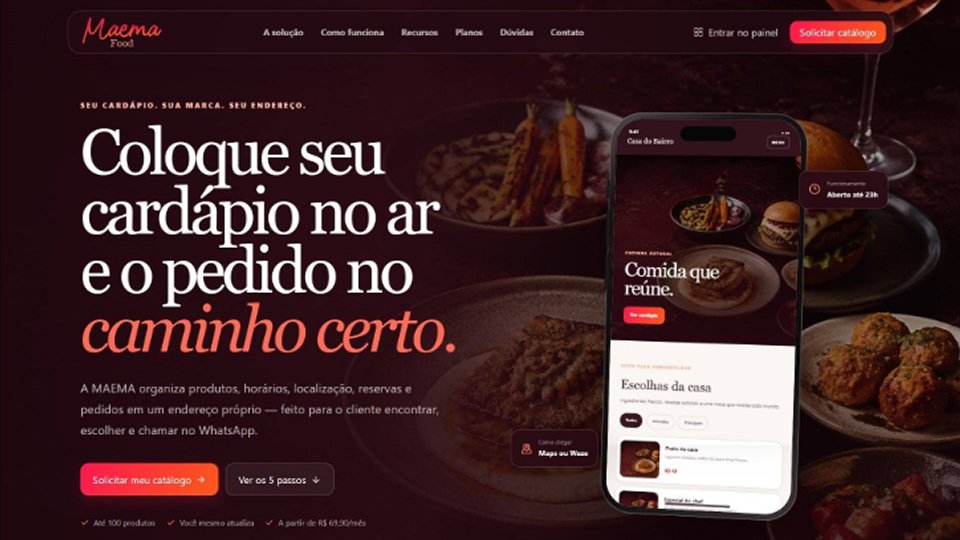 Maema Food — capa do case